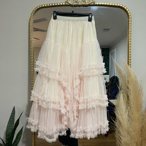 Blush tulle skirt